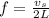 f=\frac{v_s}{2L}