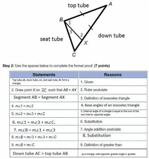 Every proof needs Given and Prove statements. Use the endpoints on the diagram to write a Given stat