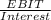 \frac{EBIT}{Interest}