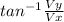 tan^{-1} \frac{Vy}{Vx}