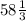 58\frac{1}{3}