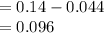 =0.14-0.044\\ =0.096\\