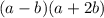 (a -b) (a+ 2 b)