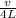 \frac{v}{4L}