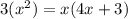 3(x^2)=x(4x+3)