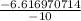 \frac{-6.616970714}{-10}