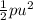 \frac{1}{2}pu^{2}