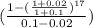 (\frac{1-(\frac{1+0.02}{1+0.1} )^{17} }{0.1-0.02} )