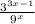 \frac{3^{3x-1}}{9^x}