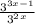 \frac{3^{3x-1}}{3^2^x}