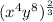 (x^4y^8)^\frac{2}{3}