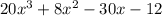 20x^3+8x^2-30x-12