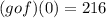 (gof)(0)=216