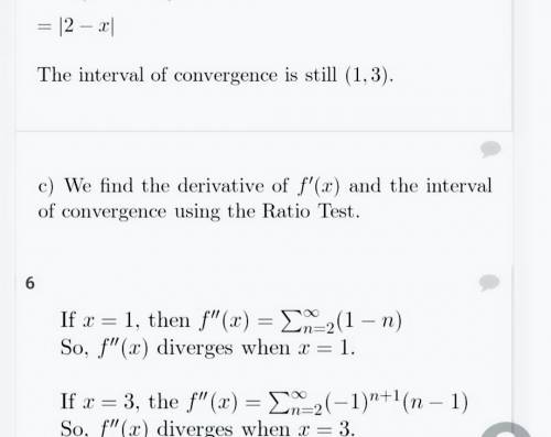 Find the intervals of convergence of f(x), f '(x), f ''(x), and ∫f(x) dx. (Be sure to include a chec