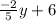 \frac{-2}{5} y + 6