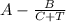 A -\frac{B}{C+T}