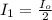 I_1  =  \frac{I_o}{2 }