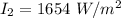 I_2  =  1654 \ W/m^2