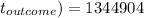 t_{outcome}) =1344904