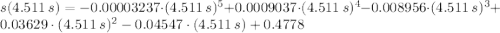 s(4.511\,s) = -0.00003237\cdot (4.511\,s)^{5}+0.0009037\cdot (4.511\,s)^{4}-0.008956\cdot (4.511\,s)^{3}+0.03629\cdot (4.511\,s)^{2}-0.04547\cdot (4.511\,s)+0.4778