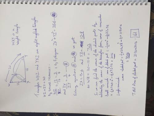 How to find the area of the shaded region