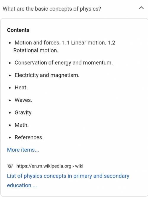 (Pls Help) The study of such concepts as motion, force,y energy, matter, heat, sound, light, and the