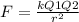 F= \frac{kQ1Q2}{r^2}