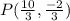 P(\frac{10}{3}, \frac{-2}{3})