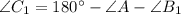 \angle C_{1} = 180^{\circ}-\angle A - \angle B_{1}