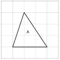 Lin created a scaled copy of Triangle A with an area of 72 square units. How many times larger is th