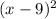 (x-9)^{2}