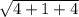 \sqrt{4 + 1 + 4}