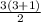 \frac{3(3+1)}{2}