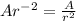 Ar^{-2} = \frac{A}{r^{2} }