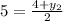 5=\frac{4+y_2}{2}