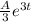 \frac{A}{3}e^{3t}