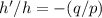 h'/h = -(q/p)