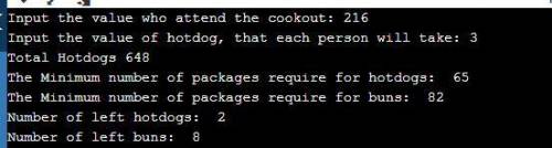 Hot Dog Cookout Calculator Assume hot dogs come in packages of 10, and hot dog buns come in packages
