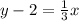 y-2=\frac{1}{3} x