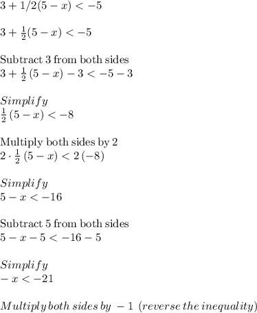 3+1/2(5-x)