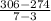 \frac{306-274}{7-3}