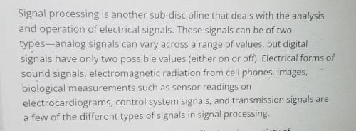 What is signal processing