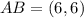 AB = (6,6)