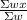 \frac{\Sigma wx}{\Sigma w}