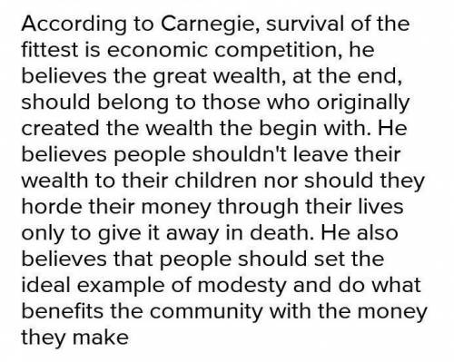 According to Carnegie what two things shouldn't a rich person do with his fortune?