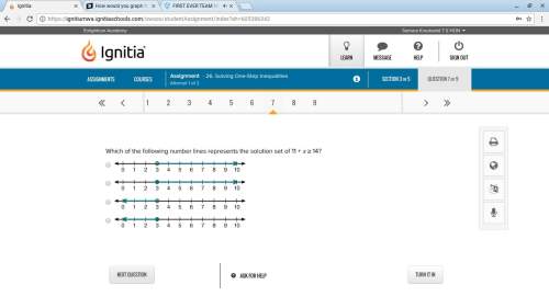 Question 1) **first picture** which of the following number lines represents the solution set of 11