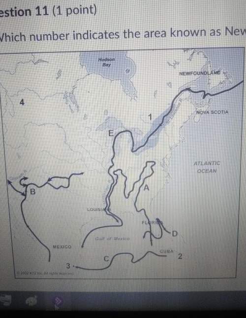 Which number indicates the area known as france? 1.2.3.4.