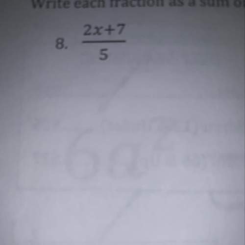 Write fraction as a sum or difference