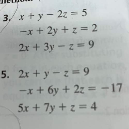 Can someone show me step by step for this system of equations? (number 5)