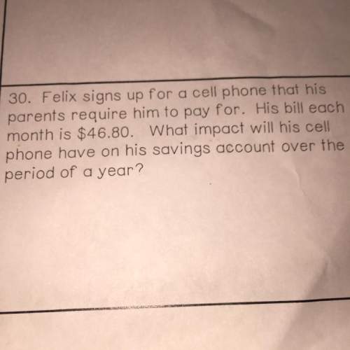 What impact will his cell phone have on his savings account over the period of a year?